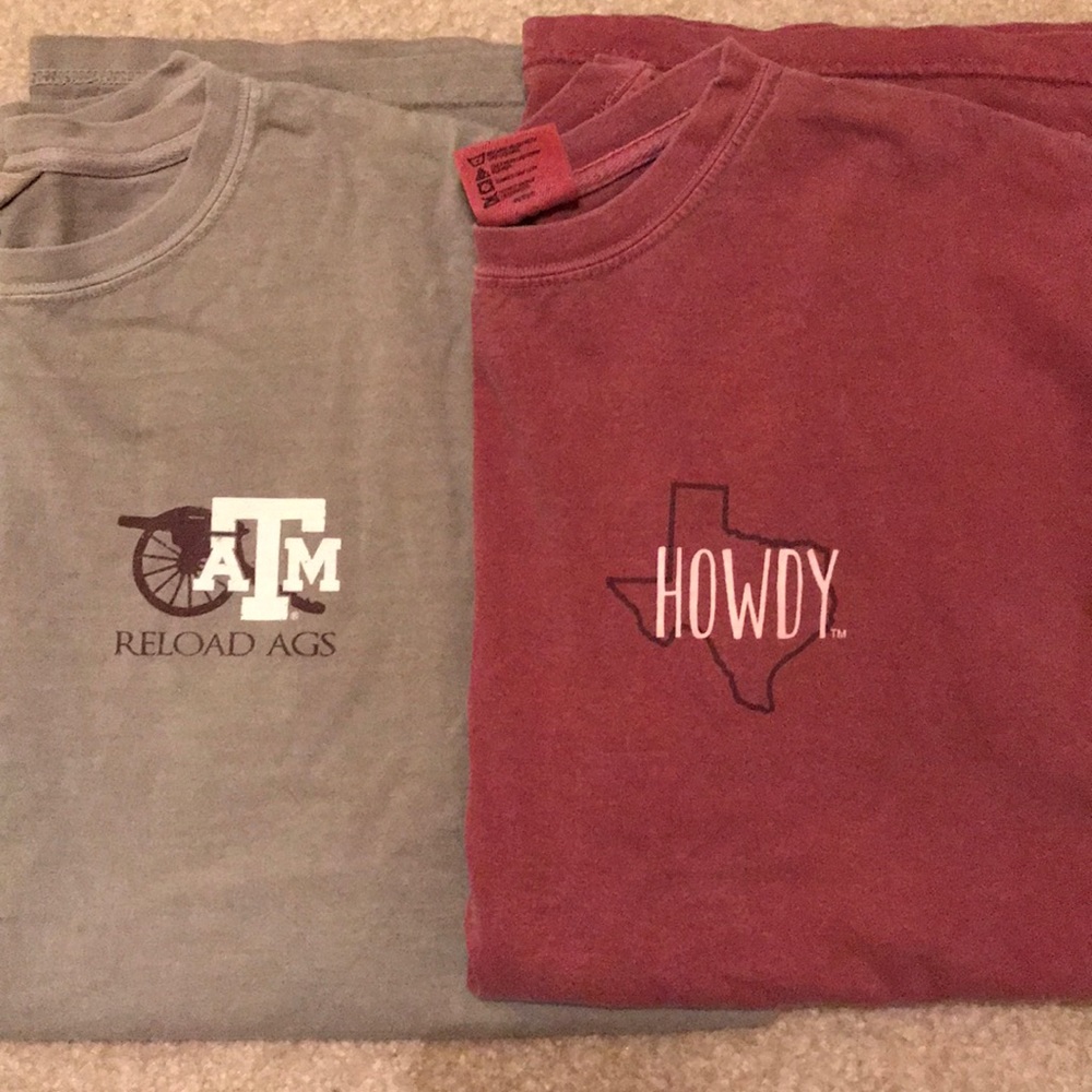 Bundle of two Texas A&M shirts